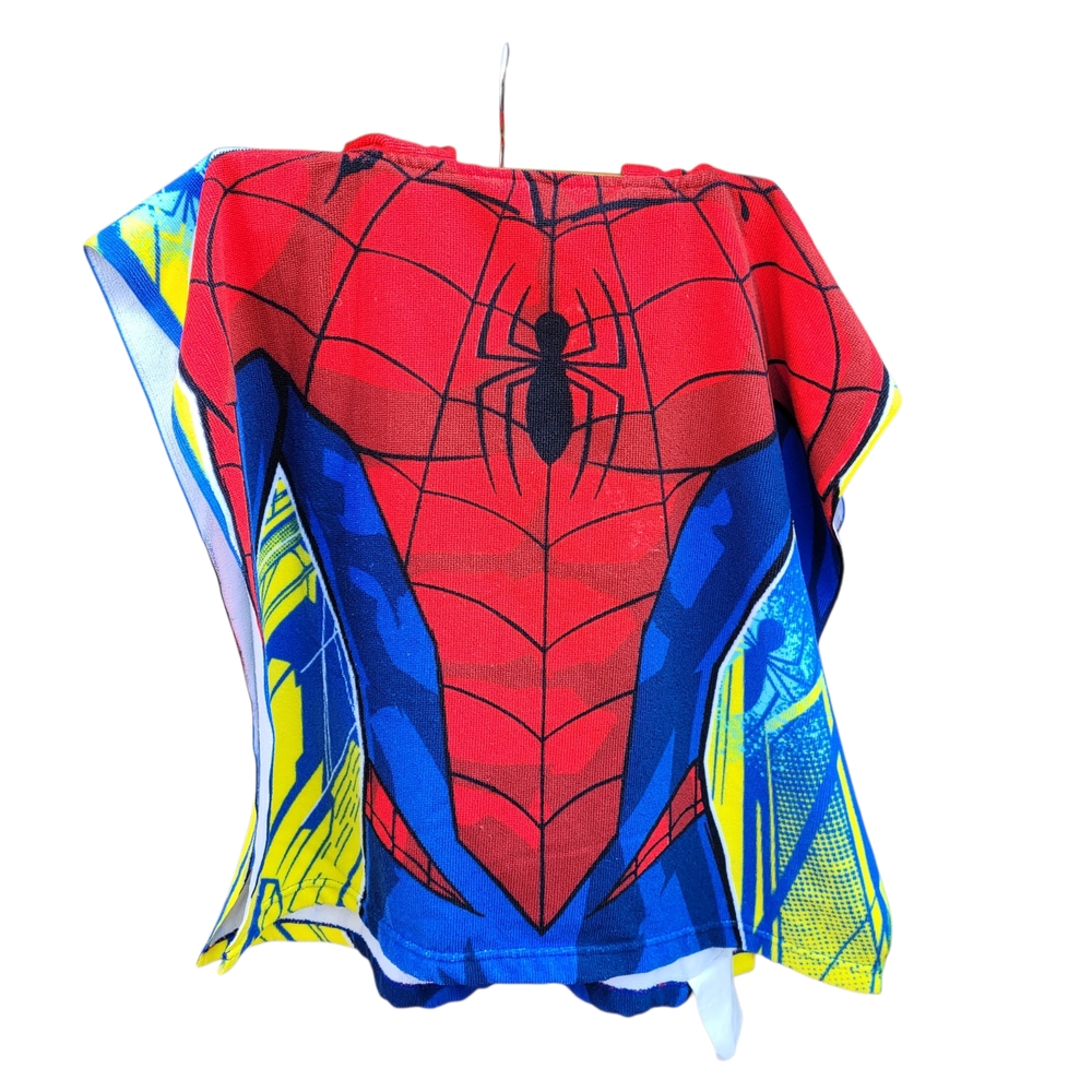 Marvel Red and Blue Superhero Towel Costume Boys One Size